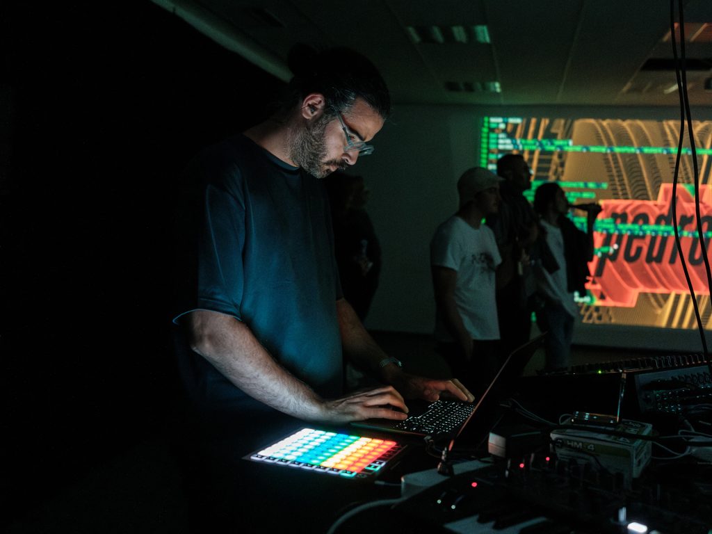 Live coding at unsorted.love, 2025